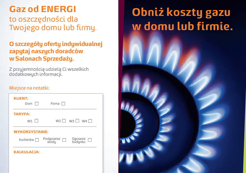 Energa rusza ze sprzedażą gazu dla domu 